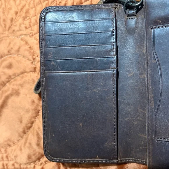 Frye Melissa Brown Leather Wallet - Picture 4 of 11